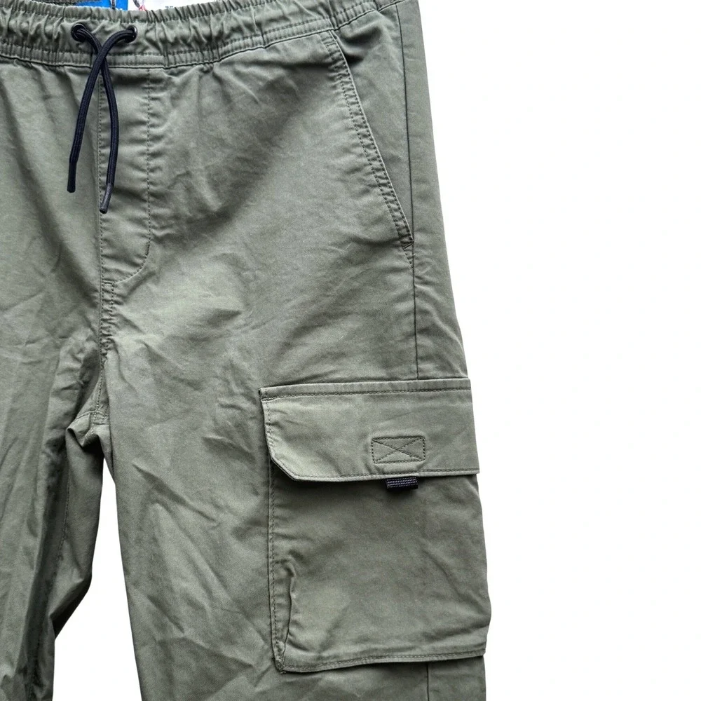 Old Navy Tech Taper Cargo Pants Alpine Tundra Olive Size XL 14-16 Quick Dry